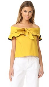 Line &amp; Dot Lorena Off the Shoulder Top