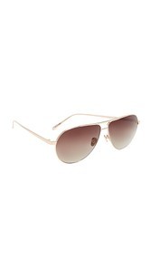 Linda Farrow Luxe Aviator Sunglasses