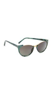 Linda Farrow Luxe Rimless Top Sunglasses
