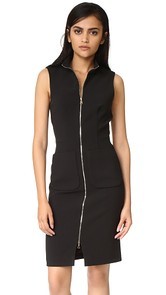 LAGENCE Chiara Front Zip Dress