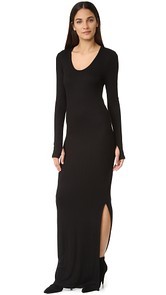LAGENCE Olympia Slit Maxi Dress