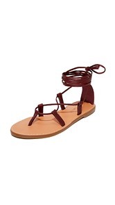 Madewell Boardwalk Lace Up Gladiator Sandals