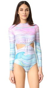 Mara Hoffman Knot Front Swimsuit