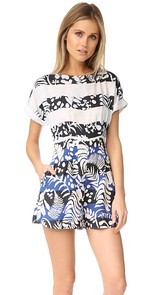 Mara Hoffman Cuffed Sleeve Romper
