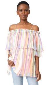 Scotch &amp; Soda/Maison Scotch Off Shoulder Pleated Top