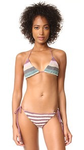 Mara Hoffman Crochet Triangle Bikini Top