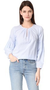 Madewell Pinstripe Blouse