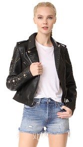 Scotch &amp; Soda/Maison Scotch Leather Racing Biker Jacket