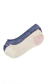 Madewell Mini Stripe No Show Sock 2 Pack