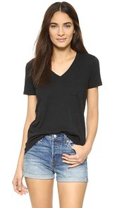 Madewell Whisper Cotton V Neck Pocket Tee