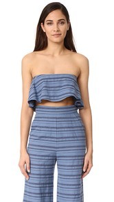 Mara Hoffman Strapless Crop Top