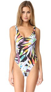 Mara Hoffman Marimba High Cut Maillot