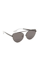 McQ - Alexander McQueen Cat Eye Brow Bar Sunglasses