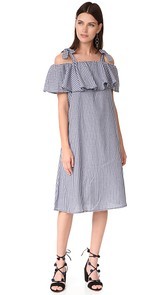 MLM LABEL Tobin Ruffle Midi Dress