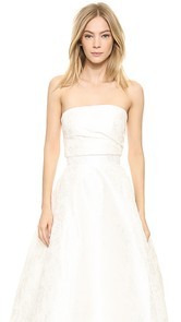 Monique Lhuillier Emmy Bandeau Top
