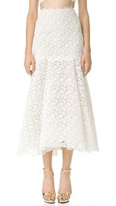 Monique Lhuillier Delia Lace Skirt