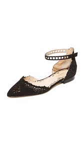 Marchesa Evie Flats with Ankle Strap