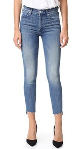 MOTHER The Stunner Zip Ankle Step Fray Jeans