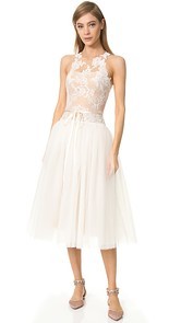 Monique Lhuillier Tea Length Gown