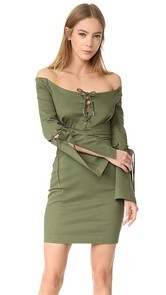 Nicholas N/Nicholas Drill Lace Up Dress