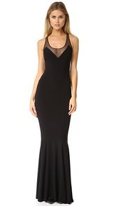 Norma Kamali Kamali Kulture Racer Fishtail Gown