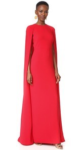 Marchesa Notte Cape Gown