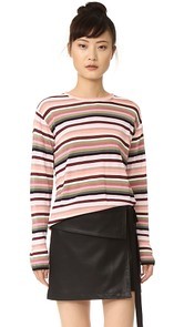 No. 21 Striped Long Sleeve Top