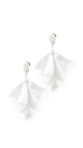 Oscar de la Renta Impatens Clip On Earrings