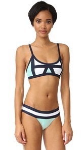 PilyQ Colorblock Bikini Top