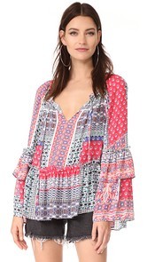 Parker Scarlet Blouse