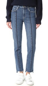 PAIGE Vintage Julia Jeans with Uneven Hem