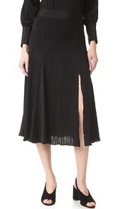 Prabal Gurung Jersey Pleated Skirt