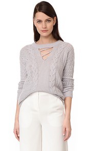 Prabal Gurung V Neck Cashmere Sweater