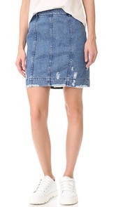 Public School Edgar Denim Skirt