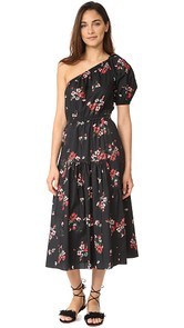 Rebecca Taylor One Shoulder Marguerite Pop Dress