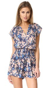 Rebecca Taylor Gigi Floral Print Top