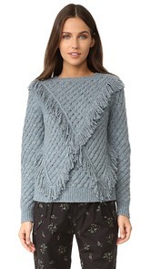 Rebecca Taylor Fringe Pullover