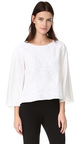 Reem Acra Bell Sleeve Top