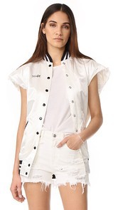 R13 Sleeveless Varsity Vest