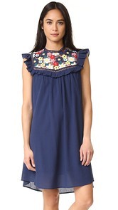 Sea 3D Lace Sleevelesss Tunic Dress