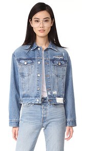 SJYP Back Button Denim Jacket