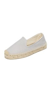Soludos Canvas Platform Smoking Slippers