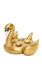 SunnyLife Inflatable Gold Swan Drink Holder