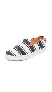 Soludos Striped Slip On Sneakers