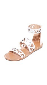 Soludos Geo Laser Cut Band Sandals