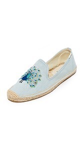 Soludos Peacock Smoking Slippers