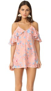 Somedays Lovin Frilled Off Shoulder Romper