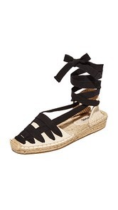 Soludos Laced Demi Wedge Sandal