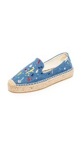 Soludos Splatter Paint Platform Espadrilles