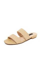 Steven Friendsy Raffia Slides